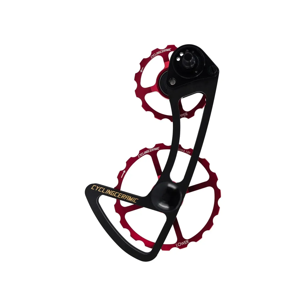 CYCLINGCERAMIC 11-vaihteinen takavaihde Häkki 14/19 Sram E-Tap Red - punainen