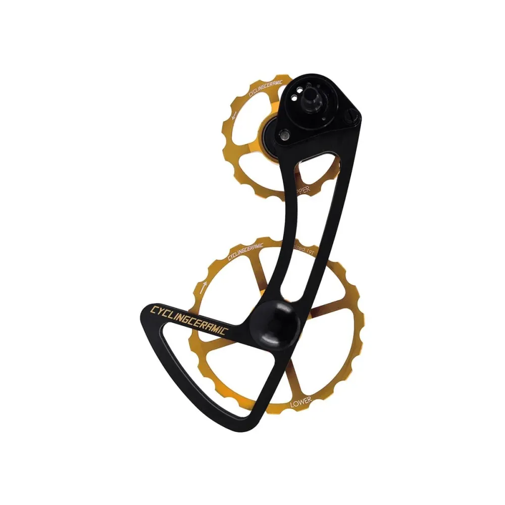 CYCLINGCERAMIC 11-vaihteinen takavaihtaja Clevis 14/19 Sram E-Tap Gold
