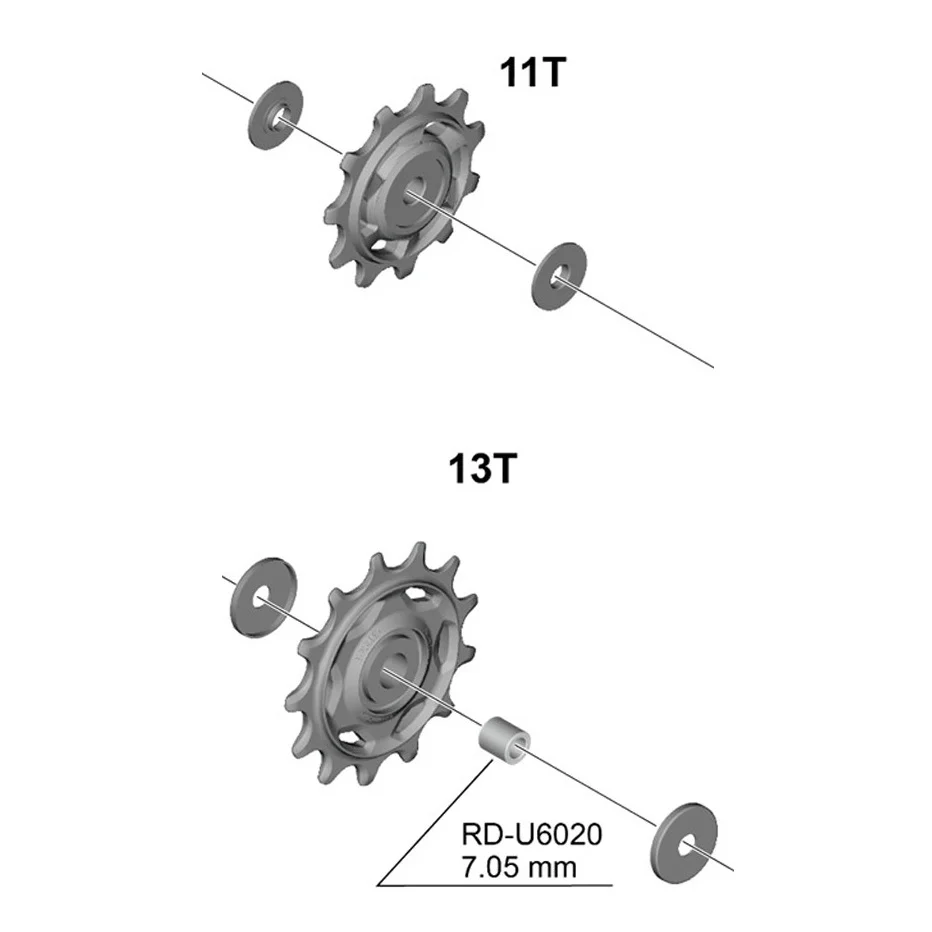 SHIMANO RD-6020 10/11V takavaihde vaihteet