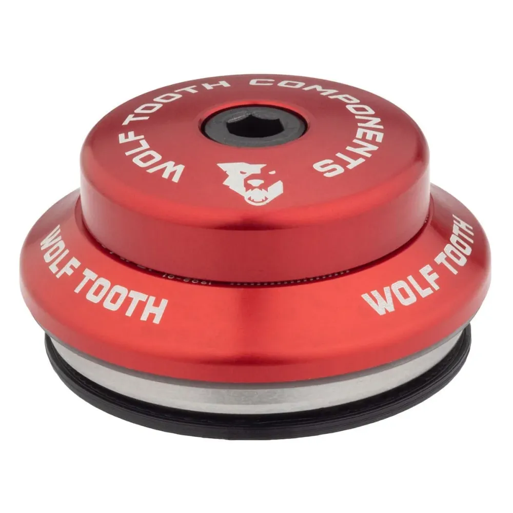 Korkea kuppi WOLF TOOTH PREMIUM integroituun kuulokepesään 1"1/8 IS42 Stack 7mm Punainen