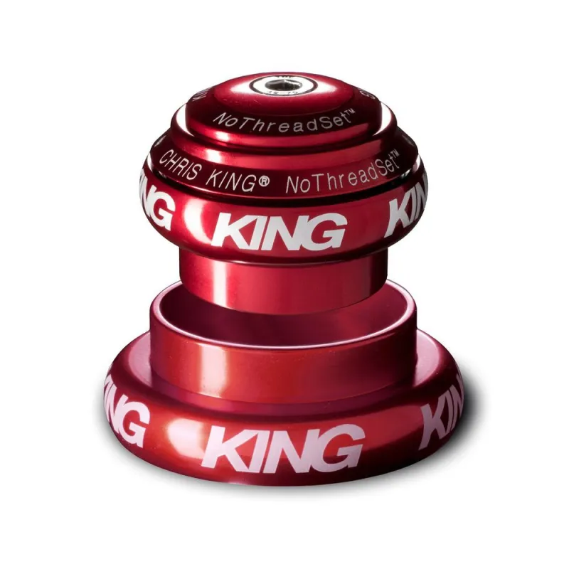 Ulkoinen kuulasarja CHRIS KING NOTHREADSET 1"1/8-1.5" EC34/EC44 Punainen