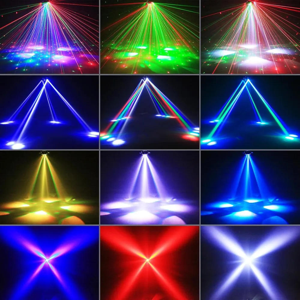 120W lavavalo 4--1 RGBW moving head -efekti, laservalo, heijastin, juhlavalaisin kaukosäätimellä Discoon, DJ:lle, baariin,...