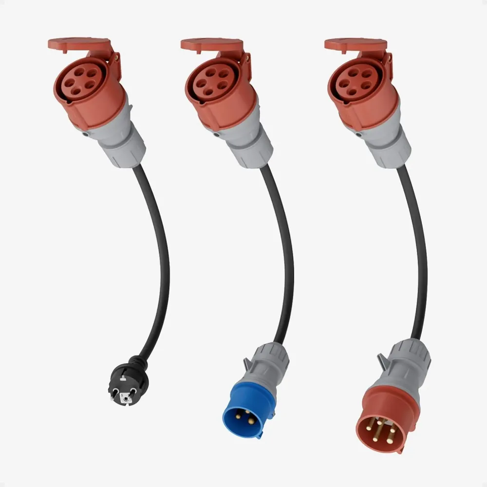 NOEIFEVO EV-latauslaiteadapterisarja 11KW kannettavalle seinälle/EV-latauslaitteelle/latausasemalle CEE punainen 32A / CEE...
