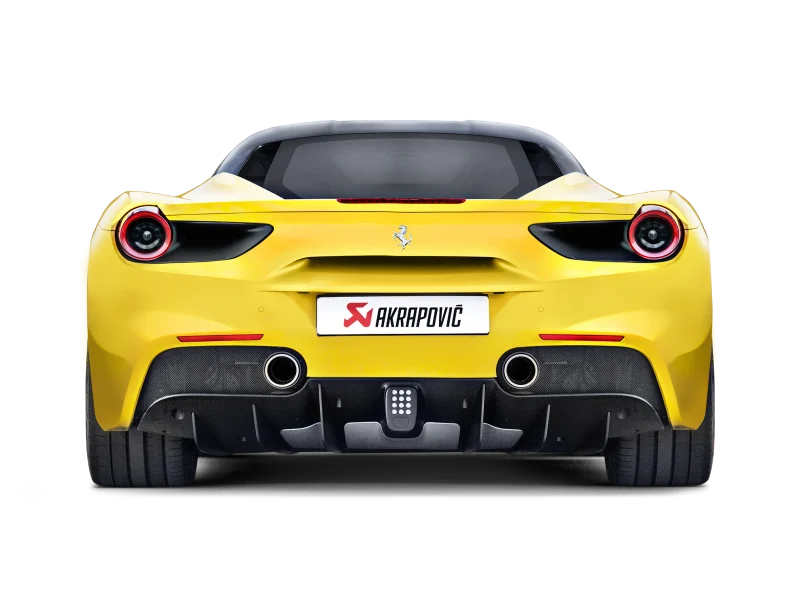 Akrapovic 16-17 Ferrari 488 GTB/488 Spyder Slip-On Line (Titanium) w/ Carbon Tips