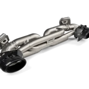 Akrapovic 20-21 Porsche 911 Turbo/Turbo S (992) Slip-On Race Line (Titanium) w/Black Titanium Tips