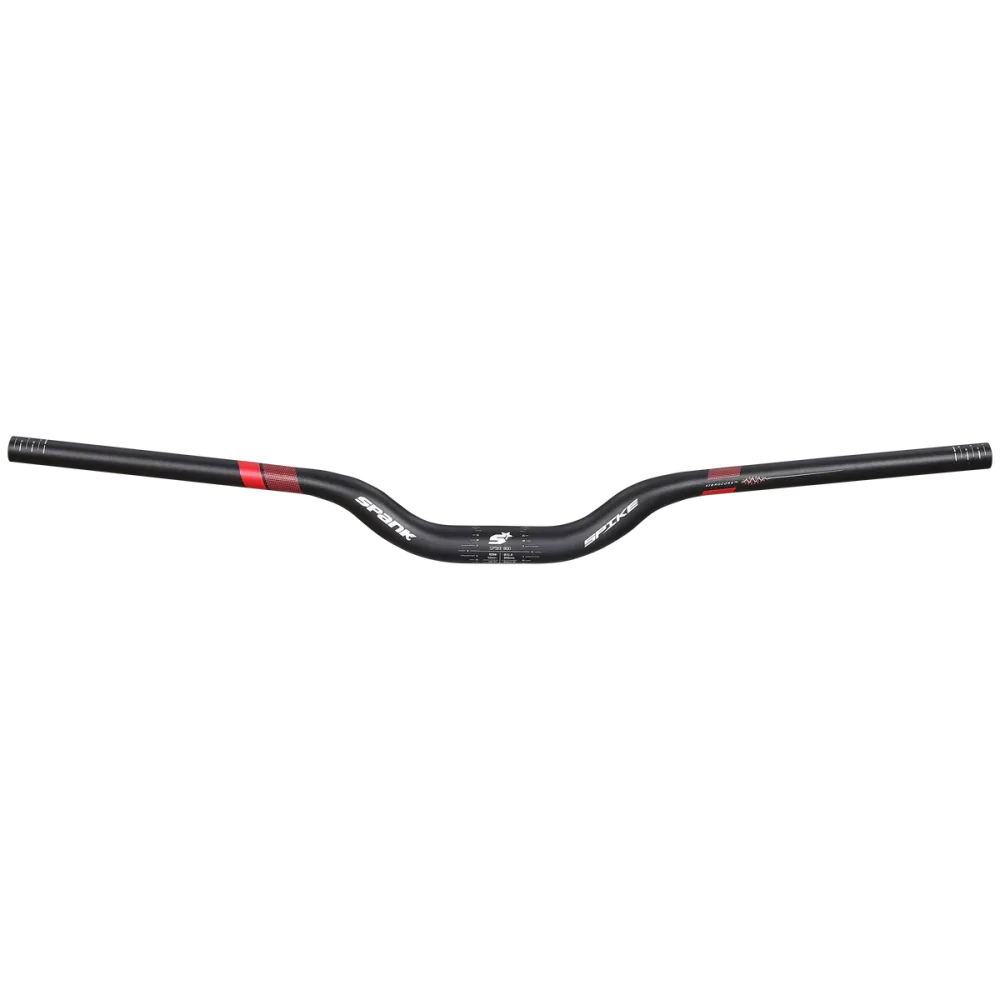 SPANK SPIKE 800 VIBROCORE Rise 50 mm ohjaustanko 31.8/800 mm Musta / Punainen