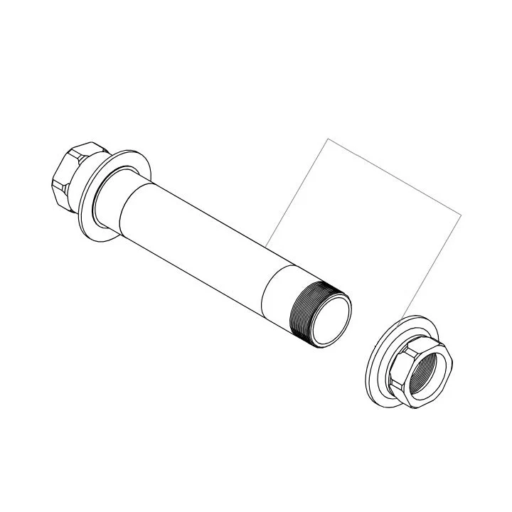 Sisäinen etupyörän akseli 12x100mm ENVE INNERDRIVE