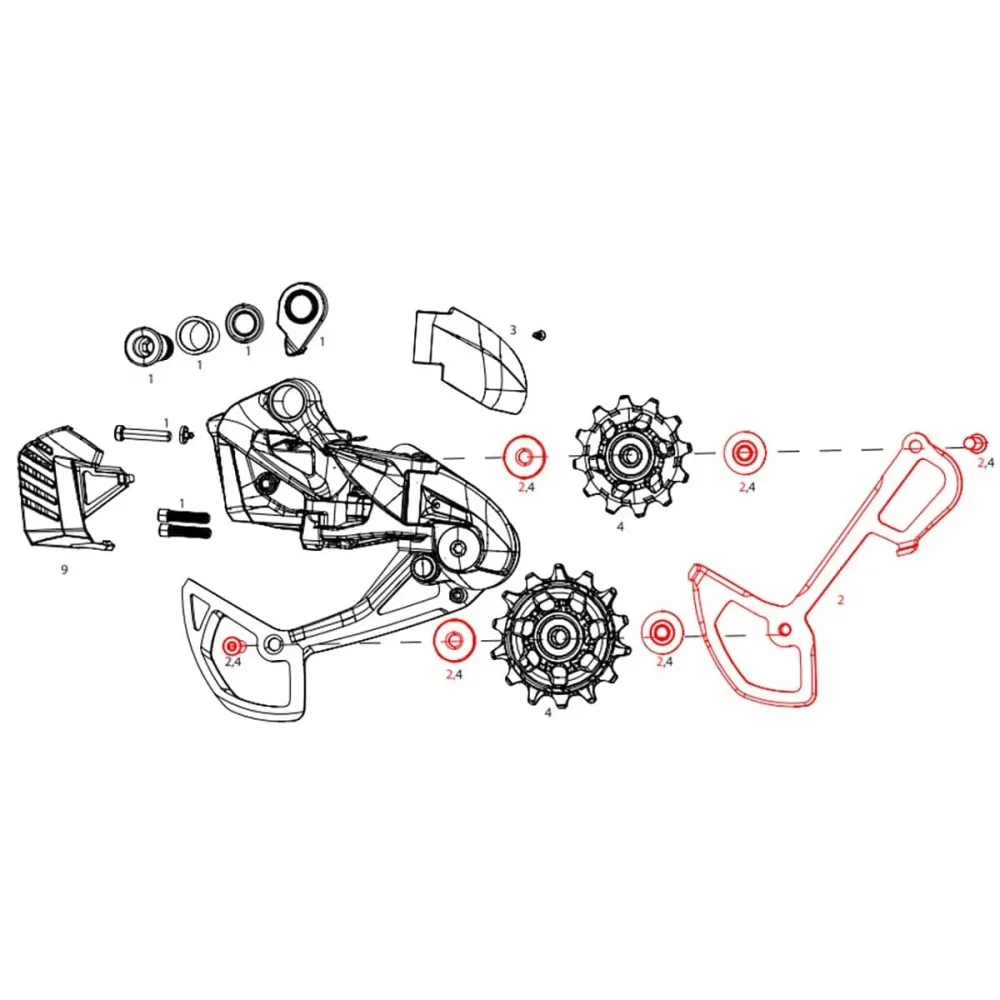 SRAM SX/NX Eagle/GX Eagle AXS sisäinen häkki