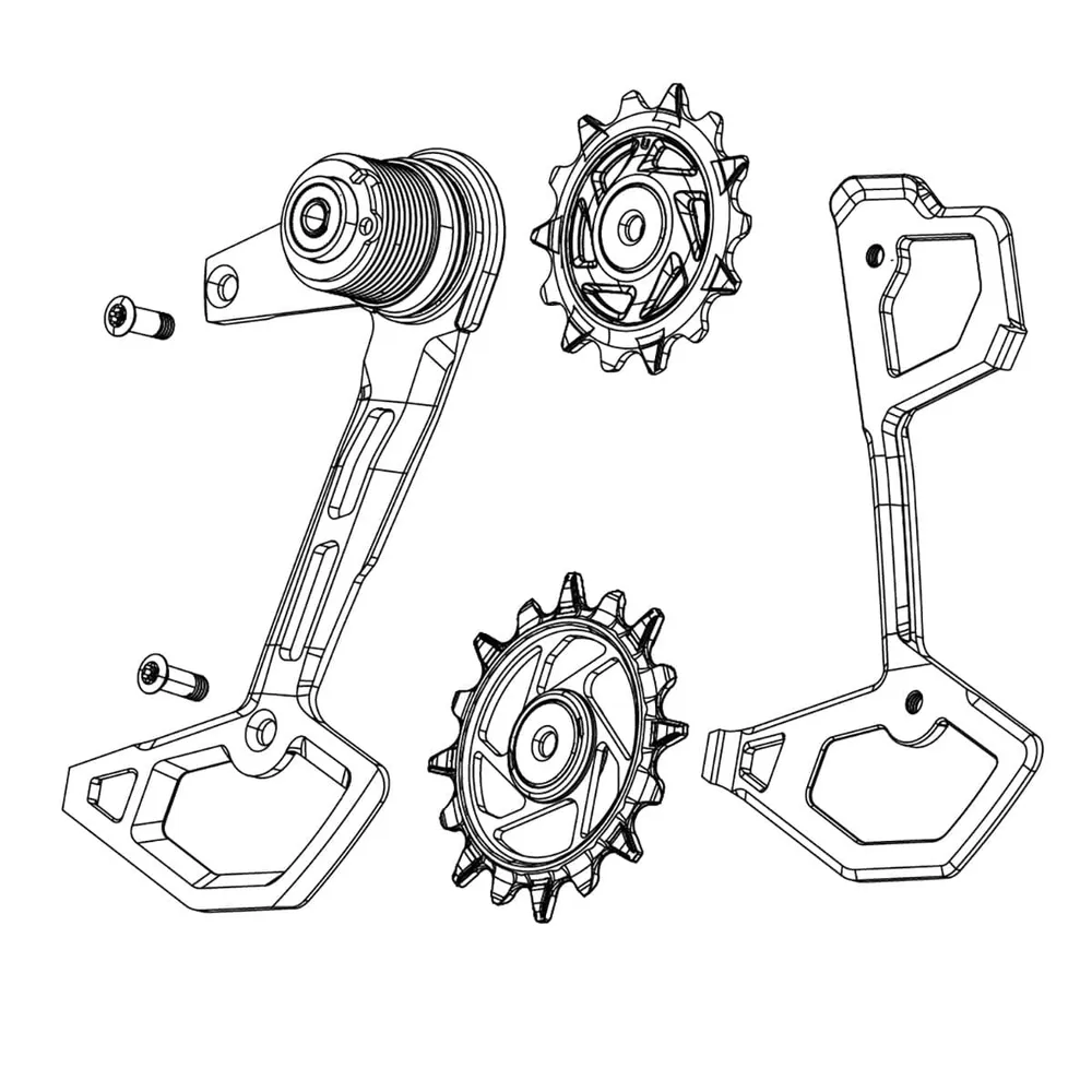 SRAM X0 T-TYPE EAGLE AXS Täydellinen 12-vaihteinen takavaihteen häkki