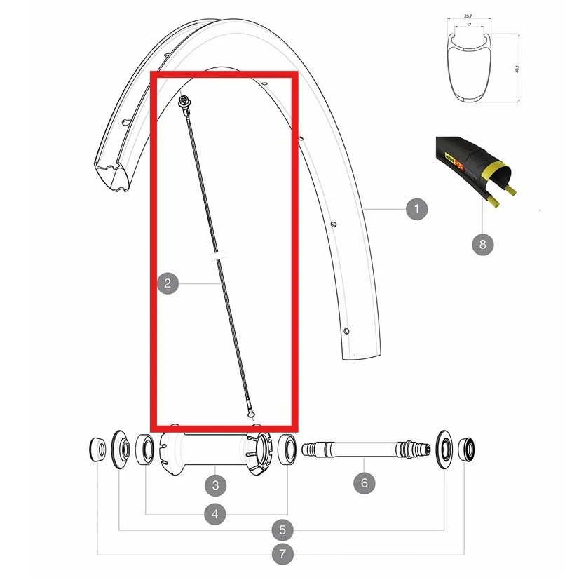 12 kpl MAVIC COSMIC PRO CARBON SL T/C UST 271mm etu-/takapyöränpyöränpyörien sarja