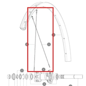 12 kpl MAVIC CROSSMAX LIGHT 29'' 294mm Ar Spokes -pakkaus