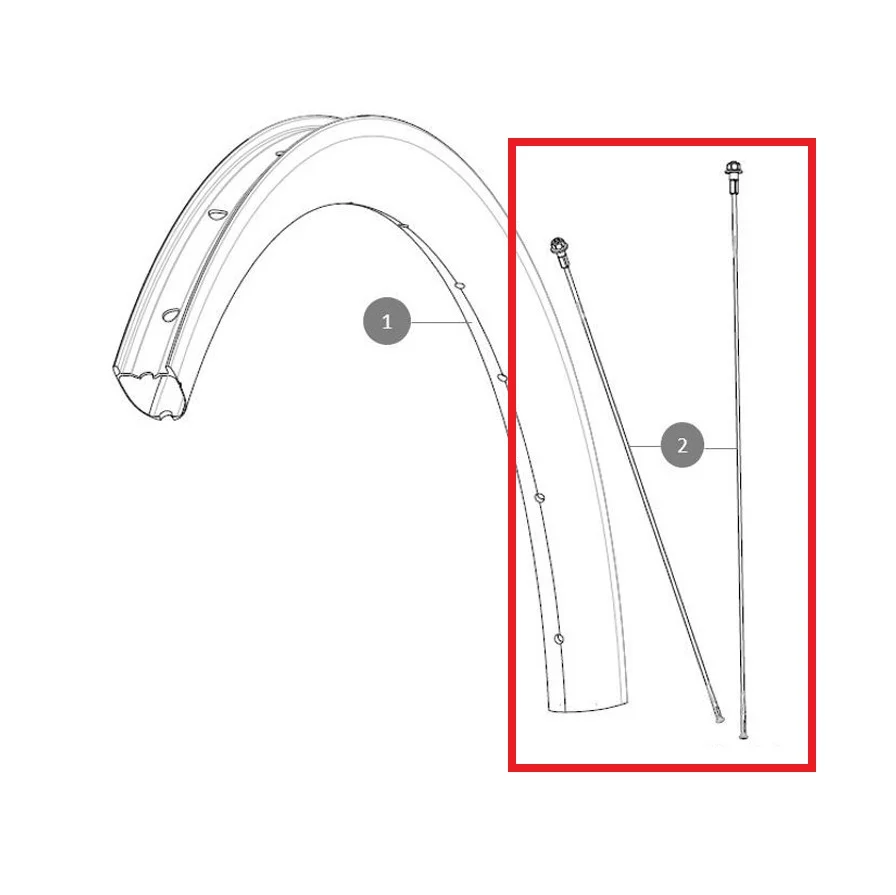12 MAVIC ALLROAD SL CARBON 278mm:n paketti etu-/takapyörätankoja varten