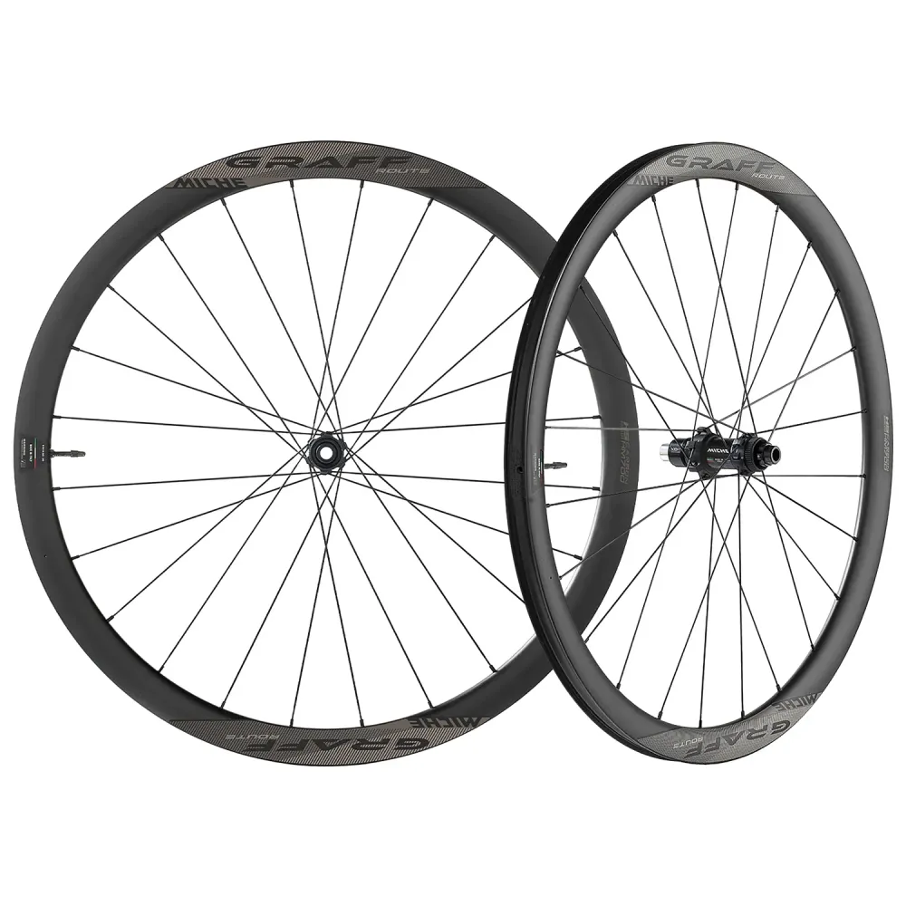 Pari MICHE GRAFF CARBONE DISC Tubeless Ready -pyörät (Center Lock)