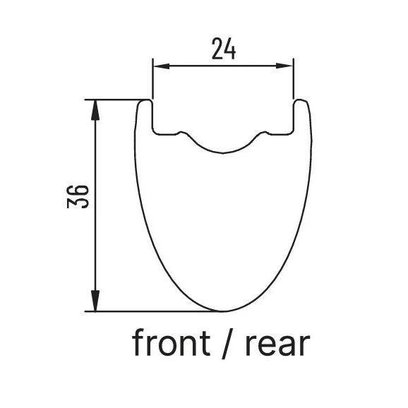 Pari MICHE GRAFF CARBONE DISC Tubeless Ready -pyörät (Center Lock)