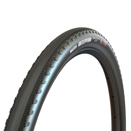 MAXXIS RECEPTOR 700x40c Dual Exo Tubeless Ready Soft Musta rengas
