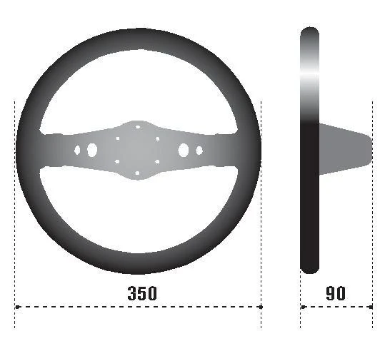 Sparco Steering Wheel 215 Suede Black
