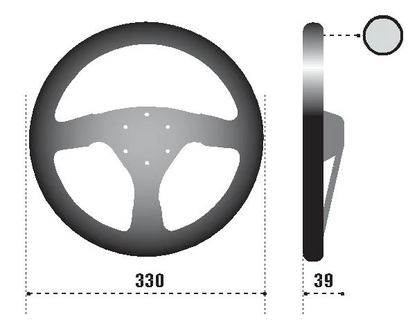 Sparco Steering Wheel 323 Suede Black