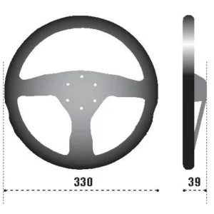 Sparco Steering Wheel 383 Suede Black