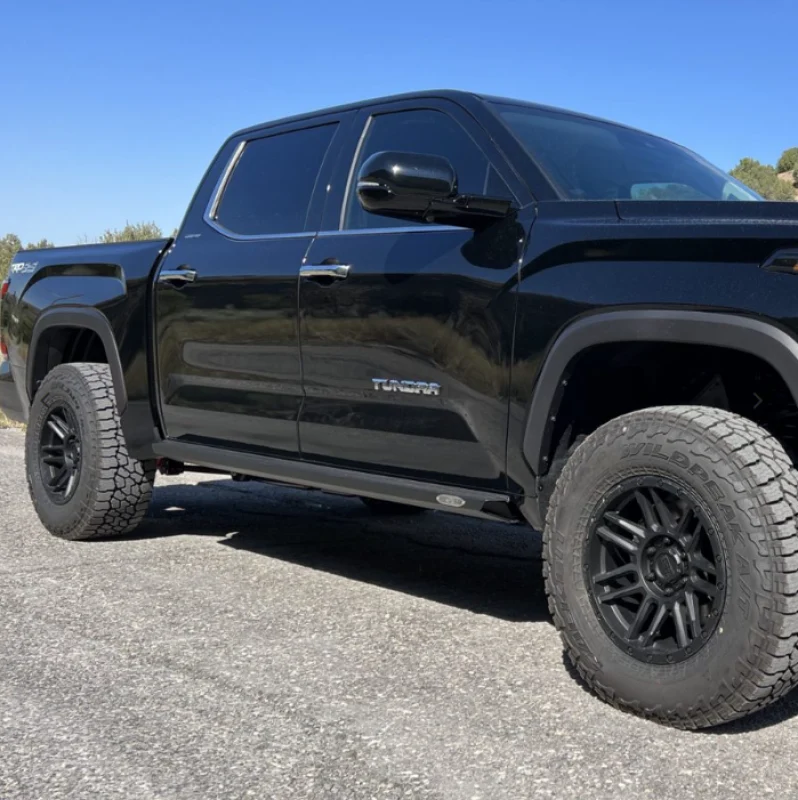 Rock Slide Engineering 22-24 Toyota Tundra Rock Sliders Passenger Side Black Pwdercoat Steel