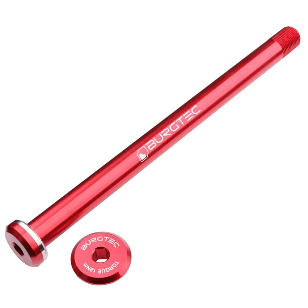 BURGTEC 168.5mm takapyörän akseli Santa Cruzin runkoihin Punainen