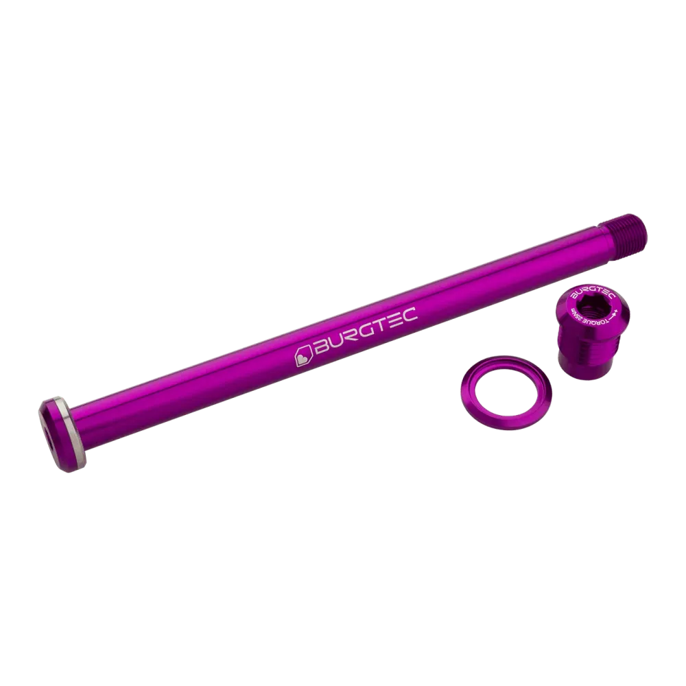 BURGTEC 174mm takapyörän akseli Yeti-runkoon violetti