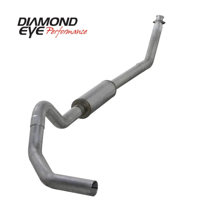 Diamond Eye KIT 4in Turbo Back SGL AL: 98.5-02 DODGE CUMMINS 5.9L