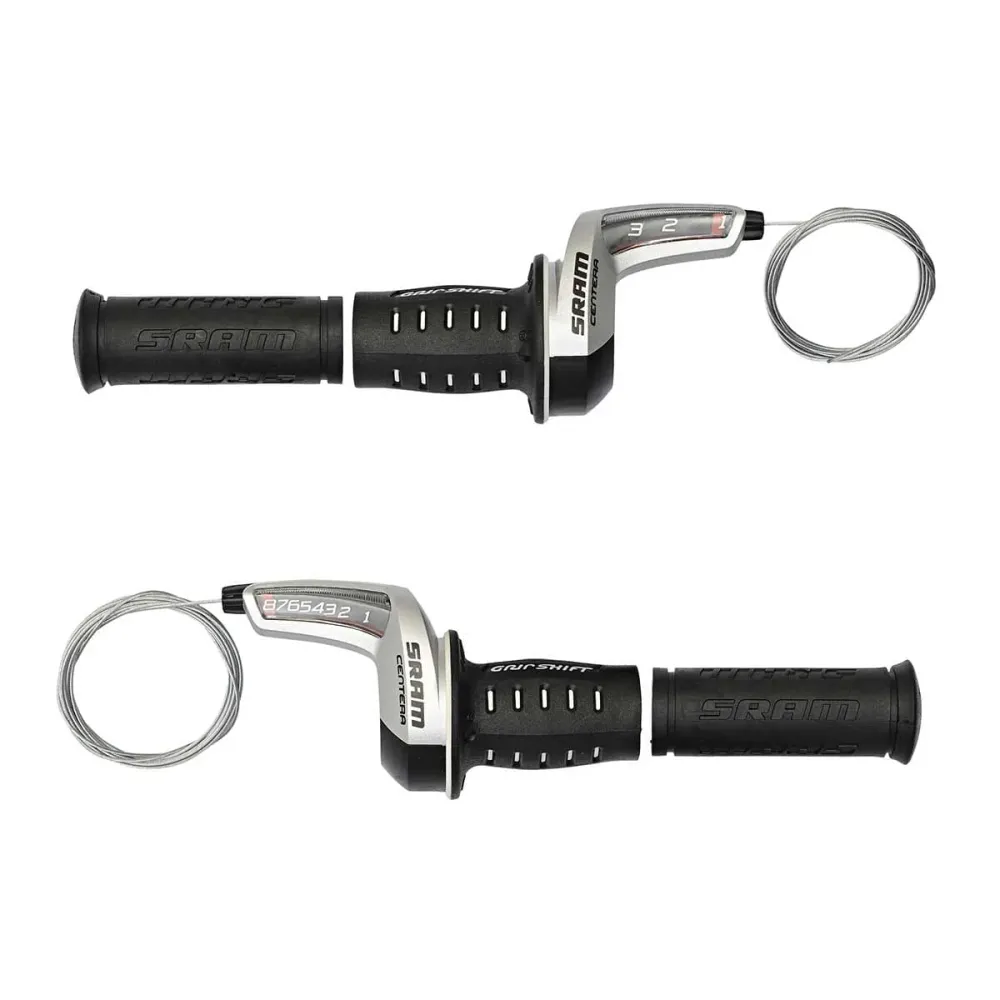 Pari SRAM CENTERA 3x8V kääntyviä kahvoja.
