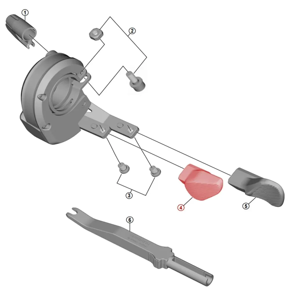 Painike SHIMANO XT Di2 vasemmanpuoleiseen vaihteeseen SW-M8050 #Y0B300010