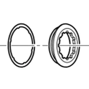 SHIMANO CS-9000 Kasetin lukkomutteri ja aluslevy