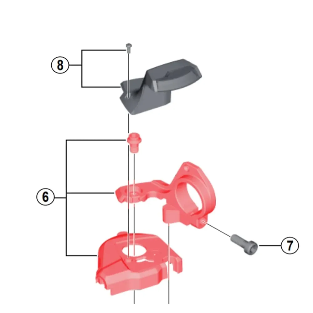 SHIMANO XT M8000 -nopeudensäätimen oikean osoitintyypin suojus #Y03K98040