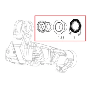 SRAM RED XPLR AXS E1 takavaihteen kiinnityspulttipaketti