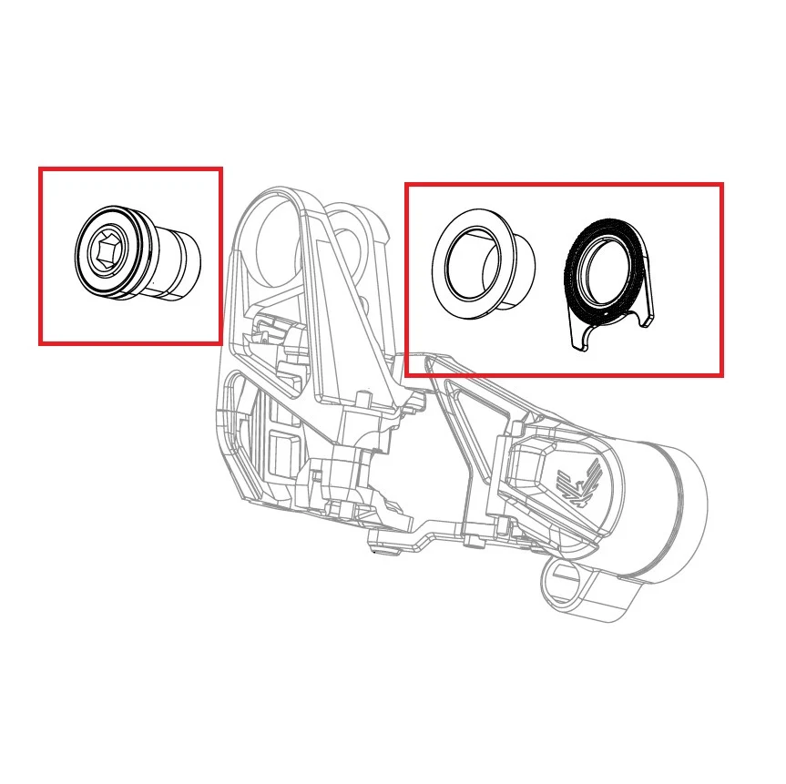 SRAM XX T-TYPE EAGLE AXS -vaihteiston kiinnitysruuvisarja