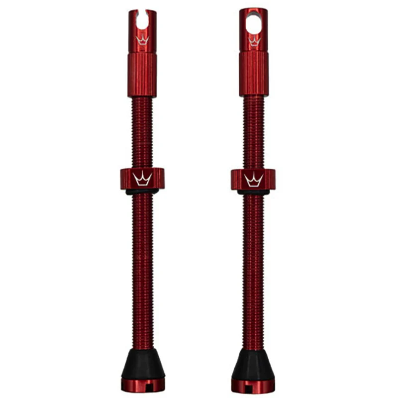 PEATY'S x Chris King MK2 Presta 80 mm Tubeless-venttiilit (x2) punainen
