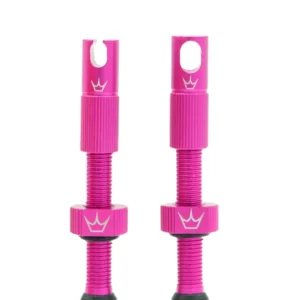 PEATY'S x Chris King MK2 Presta 42 mm Tubeless-venttiilit (x2) vaaleanpunainen (x2)
