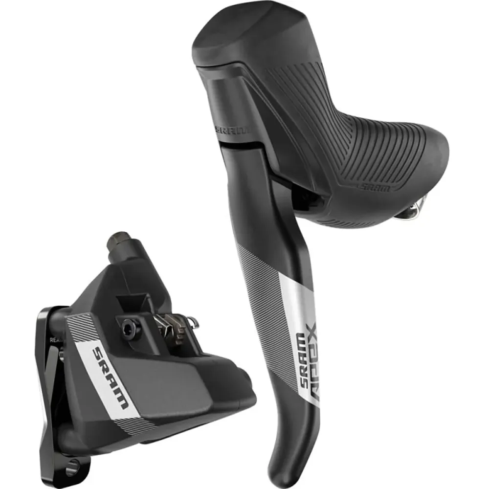 SRAM APEX AXS D1 HRD Mono Flat Mount, vasen vipu ja etusatula, josta puuttuu vasen vipu ja etusatula
