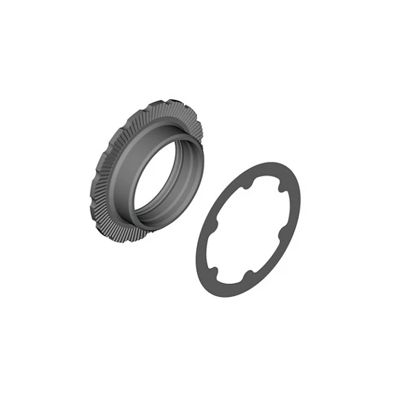 12V SHIMANO XT FC-M8100 kampiakselin mutteri ja aluslevy musta
