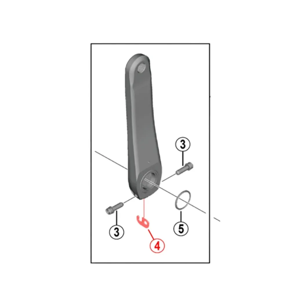 Turvalevy SHIMANO vasemmanpuoleiselle kampiakselille #Y1GE98050