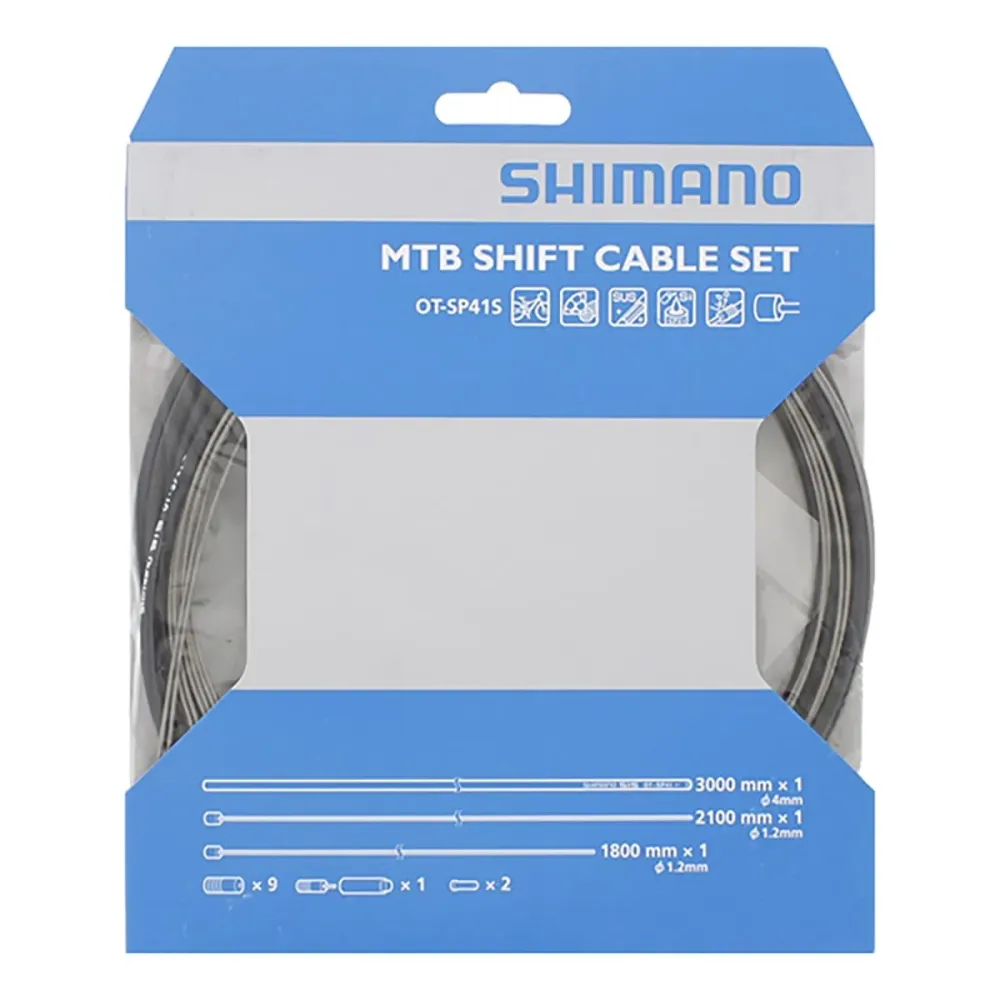 SHIMANO MTB Ruostumattomasta teräksestä valmistettu vaijerivaijeri ja kotelosarja