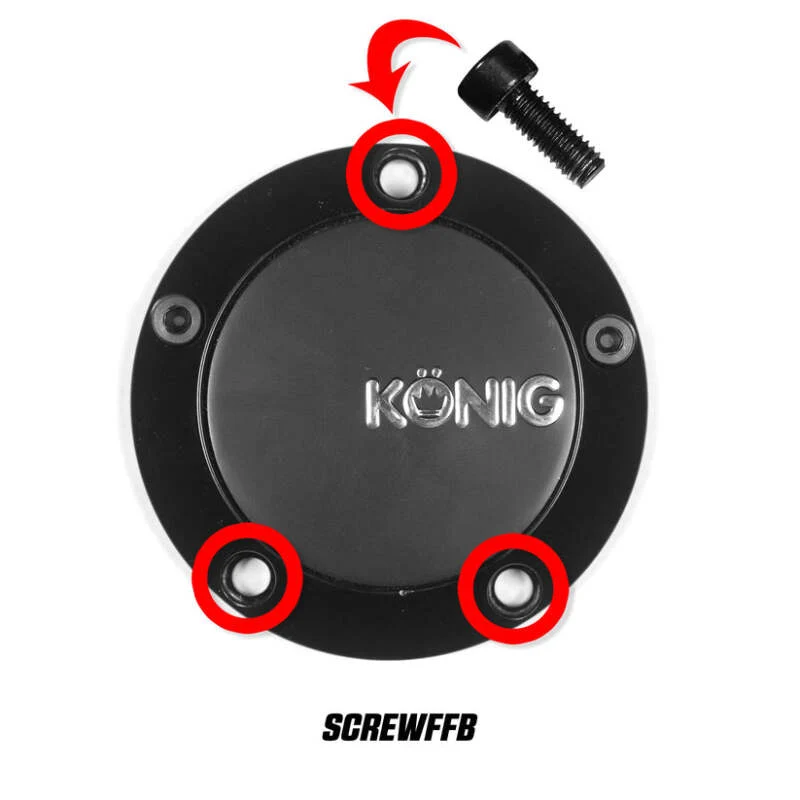 Konig Cap Screw (Black) CAPFFB - Flow Formed (Single)