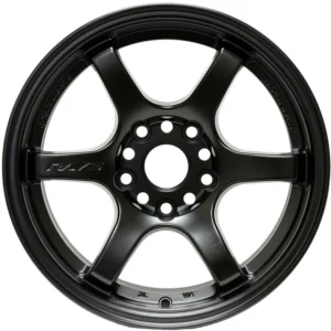 Gram Lights 57DR 15x8.0 +35 4x100 Semi Gloss Black Wheel