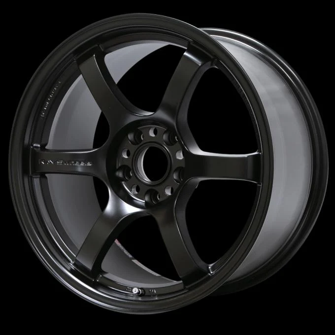 Gram Lights 57DR 15x8.0 +28 5x114.3 Semi Gloss Black Wheel