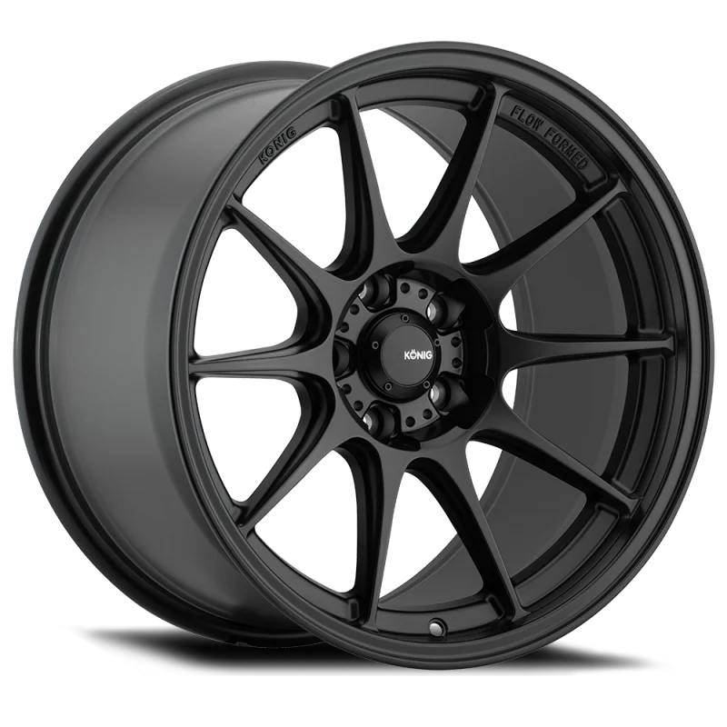 Konig Dekagram 18x8.5 5x112 ET43 Semi-Matte Black