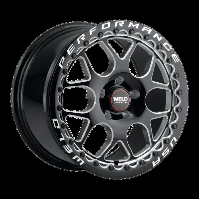 Weld S910 Solana Beadlock 17x10 6x135 ET42 BS 7.15 Gloss Black Wheel MIL Dia 87.1