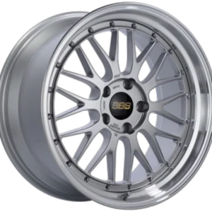 BBS LM 20x10.5 5x112 ET15 Diamond Silver Wheel 80mm PFS/Clip Required