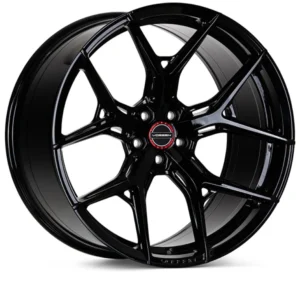 Vossen HF-5 19x10 / 5x120.65 / ET28 / Deep / 70.3 CB - Gloss Black Wheel