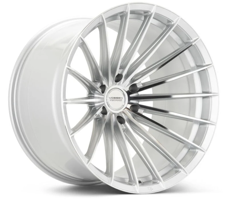 Vossen HFX-4 17x9 - 6x135 - ET0 - Super Deep - 87.1 - Silver Polished Wheel